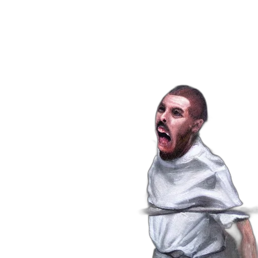 creature, mask, staff, face transparent PNG cut-out