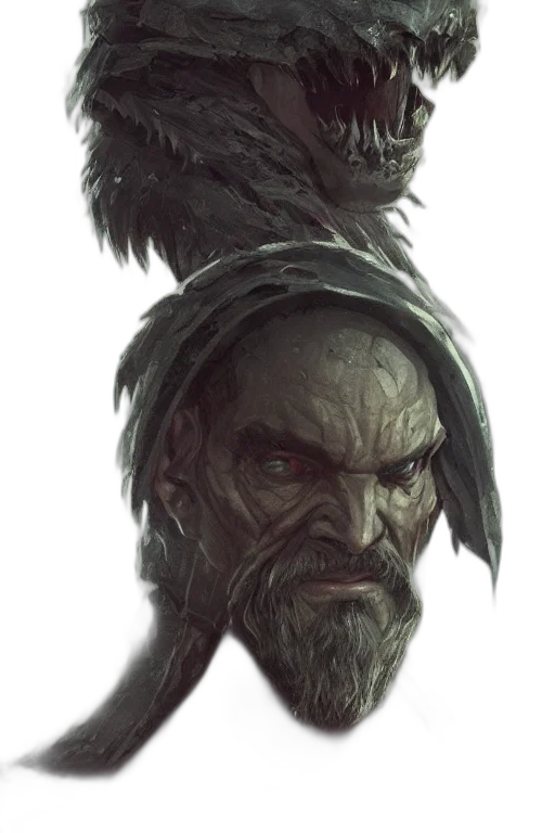 creature, face, mask, staff transparent PNG cut-out