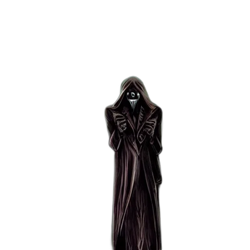 dress, staff, mask, creature transparent PNG cut-out