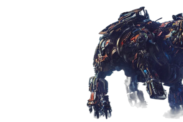 robot, creature, animal, weapon transparent PNG cut-out