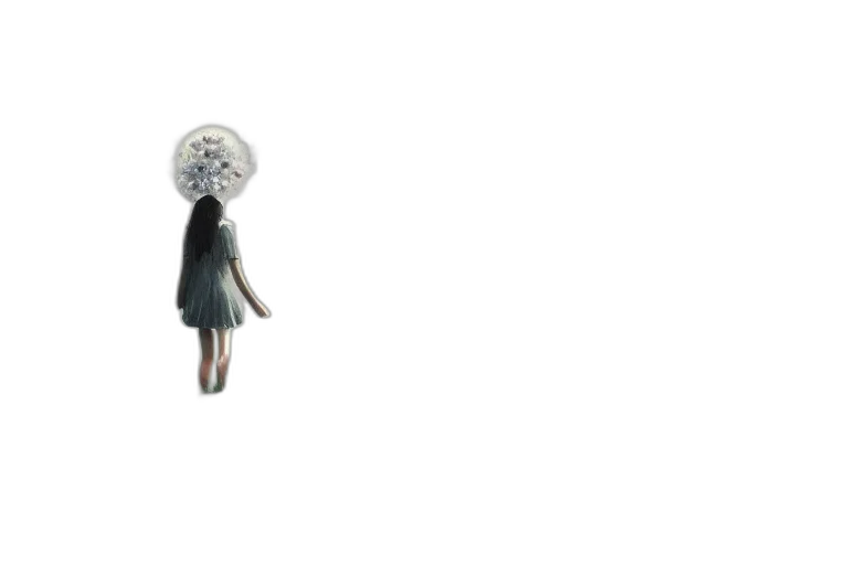 mask, creature, hair, robot transparent PNG cut-out