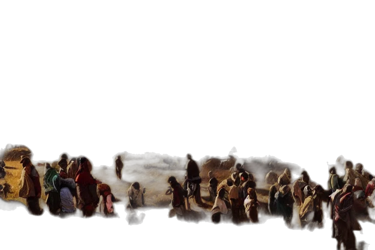 concept art, fantasy art, photorealistic, oil painting transparent PNG cut-out