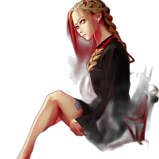 dress, crown, staff, face transparent PNG cut-out