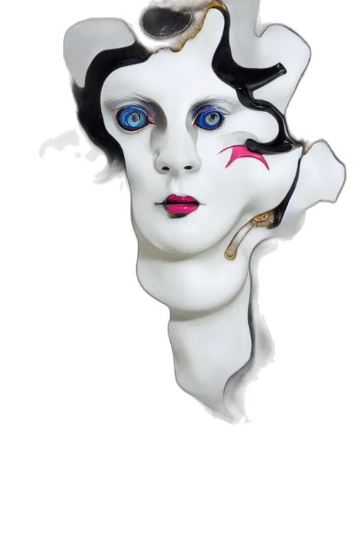 mask, face, jewelry, concept art transparent PNG cut-out