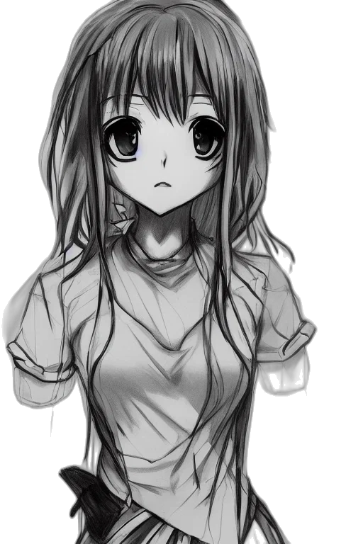 dress, face, hair, staff transparent PNG cut-out