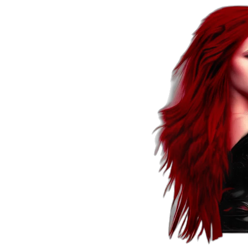 hair, photorealistic, 3d render, concept art transparent PNG cut-out