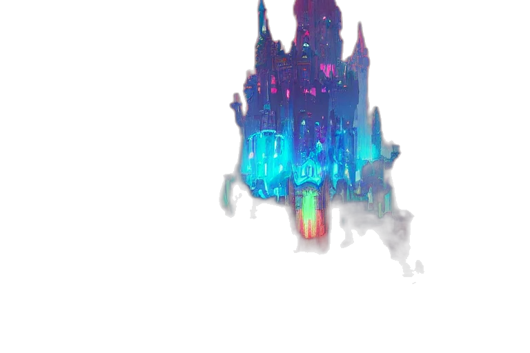 building, crown, robot, sword transparent PNG cut-out