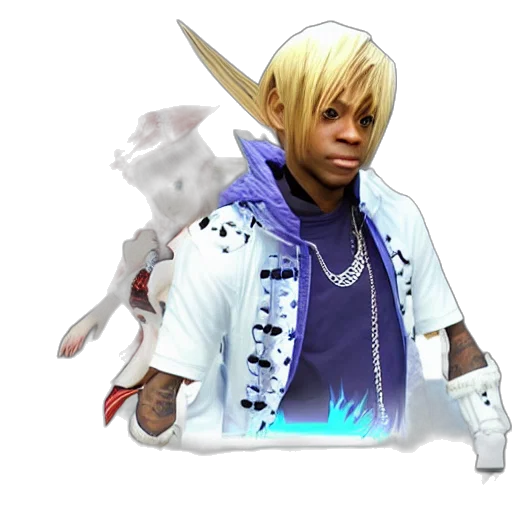 jacket, staff, dragon, weapon transparent PNG cut-out