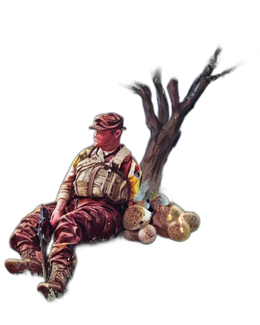 creature, staff, animal, tree transparent PNG cut-out