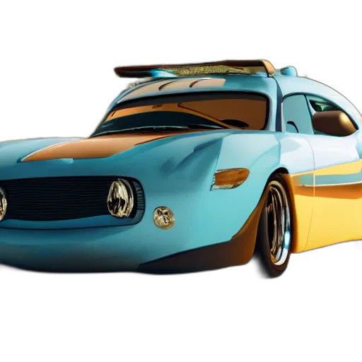 car, 3d render, photorealistic, concept art transparent PNG cut-out