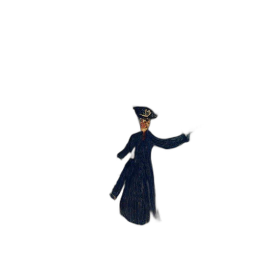 hat, staff, dress, umbrella transparent PNG cut-out