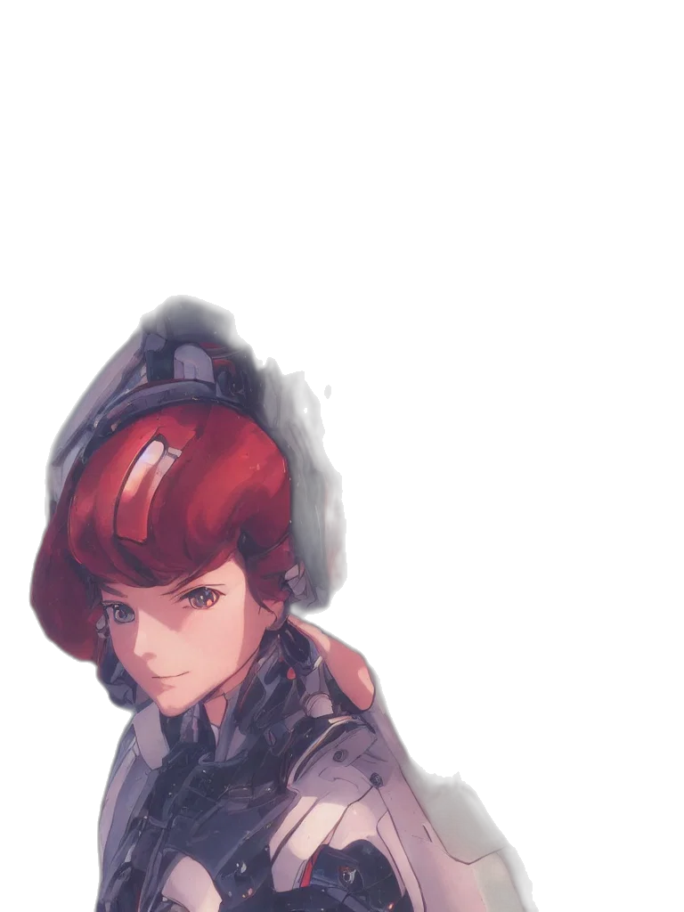 jacket, hat, robot, face transparent PNG cut-out