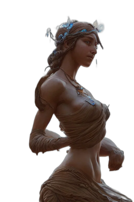 dress, jewelry, crown, concept art transparent PNG cut-out