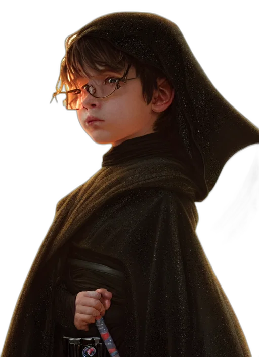 jacket, staff, weapon, hat transparent PNG cut-out