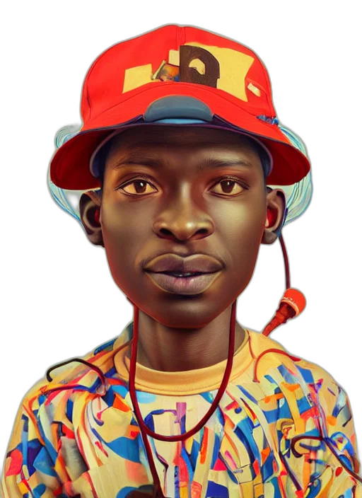 face, hat, staff, mask transparent PNG cut-out