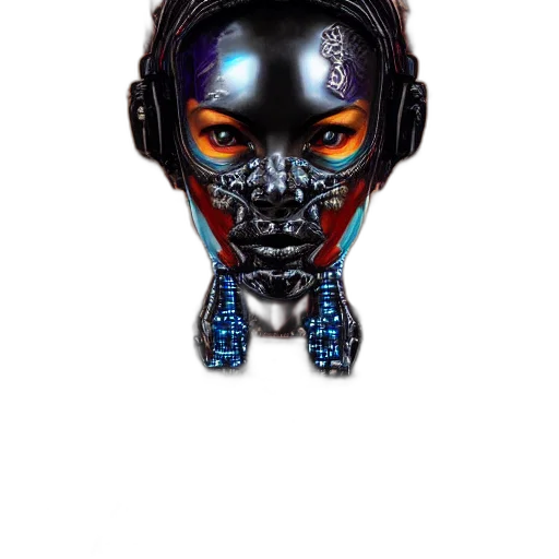 robot, mask, face, jewelry transparent PNG cut-out
