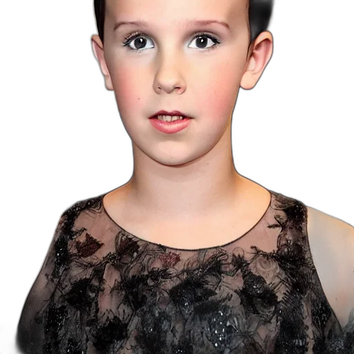 dress, face, hair, creature transparent PNG cut-out