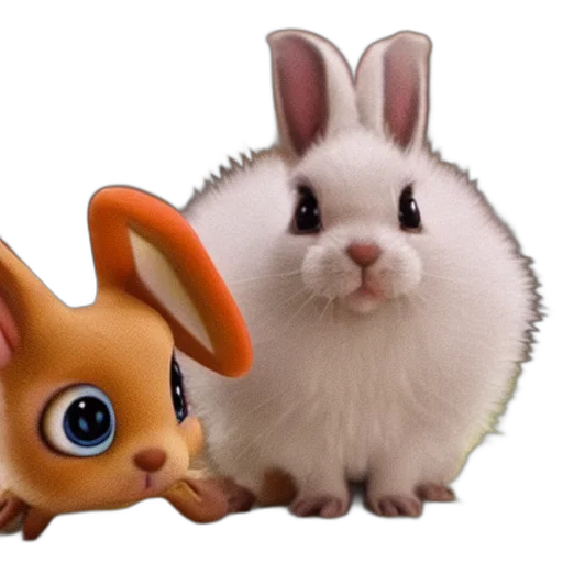 animal, 3d render, concept art, photorealistic transparent PNG cut-out