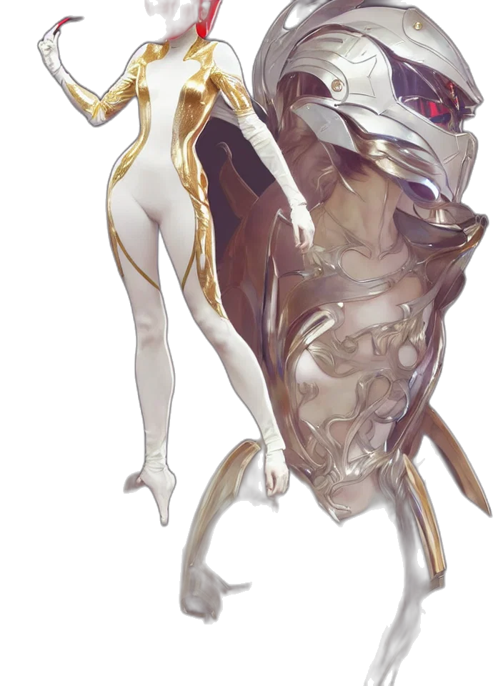 creature, crown, mask, dress transparent PNG cut-out