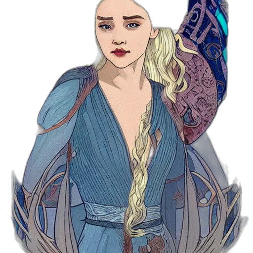 dragon, dress, jewelry, fantasy art transparent PNG cut-out