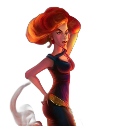 dress, concept art, fantasy art, comic book art transparent PNG cut-out