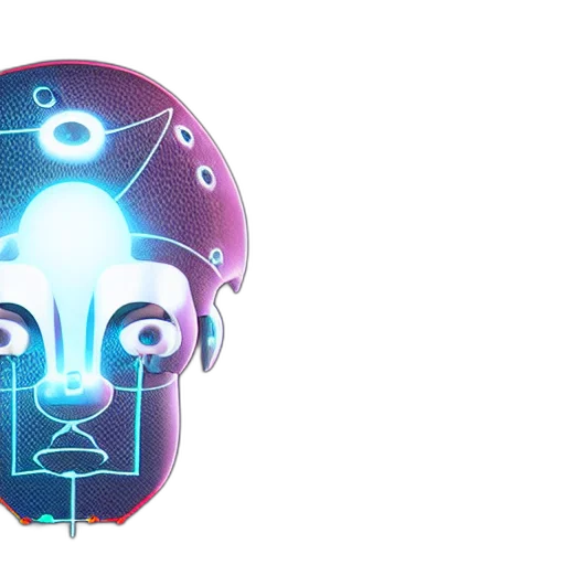 robot, mask, face, crown transparent PNG cut-out