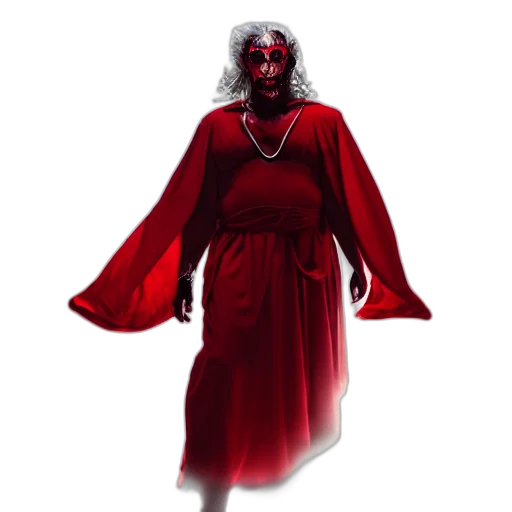 dress, creature, staff, concept art transparent PNG cut-out
