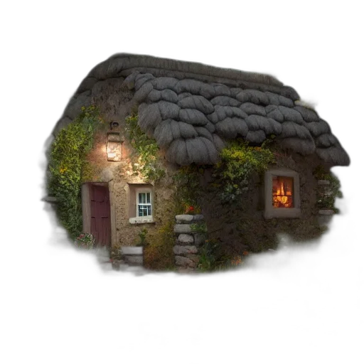 building, 3d render, concept art, fantasy art transparent PNG cut-out