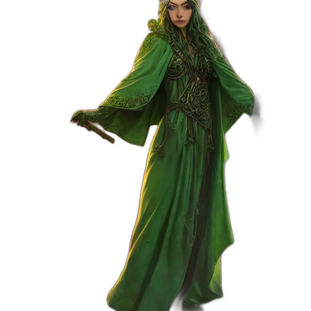 dress, staff, jacket, concept art transparent PNG cut-out