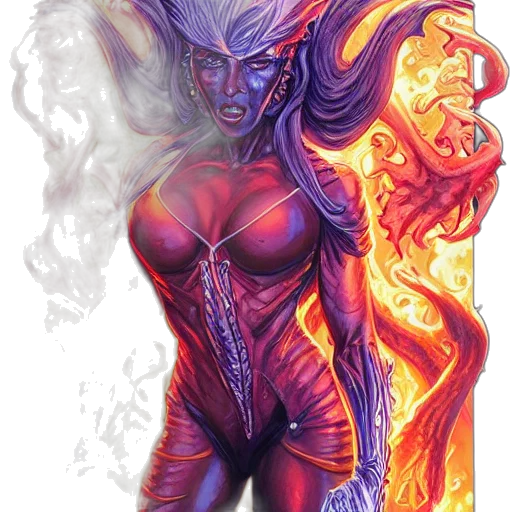 comic book art, concept art, fantasy art, cyberpunk transparent PNG cut-out
