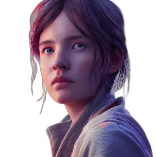 face, jacket, robot, concept art transparent PNG cut-out