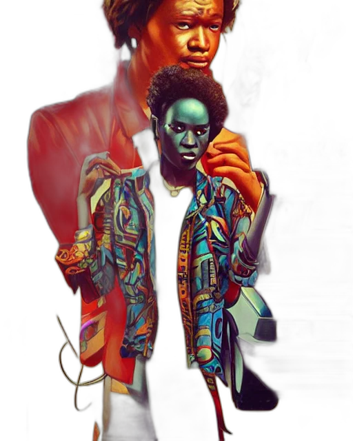 jacket, comic book art, concept art, photorealistic transparent PNG cut-out