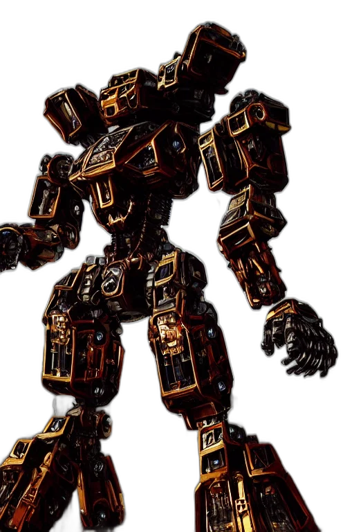 robot, weapon, concept art, 3d render transparent PNG cut-out