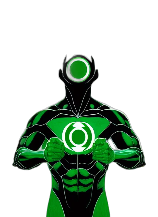 mask, staff, creature, comic book art transparent PNG cut-out