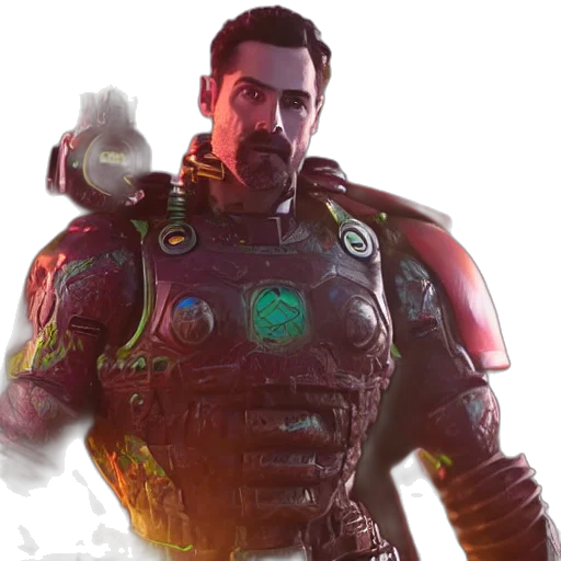 robot, face, jacket, weapon transparent PNG cut-out