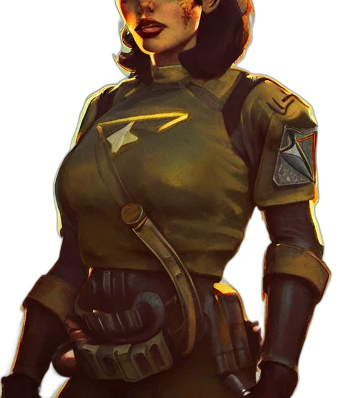 weapon, staff, jacket, face transparent PNG cut-out