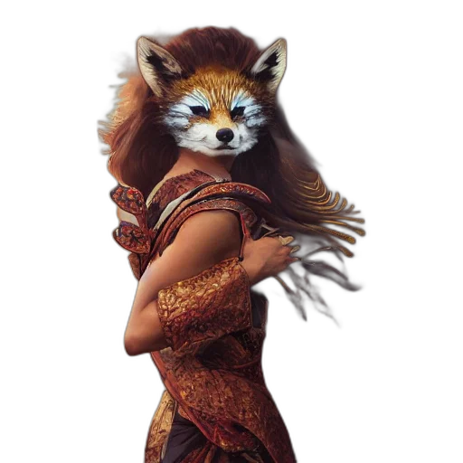 animal, staff, dress, creature transparent PNG cut-out
