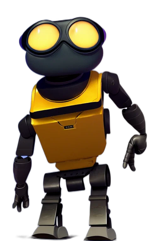 robot, animal, staff, 3d render transparent PNG cut-out