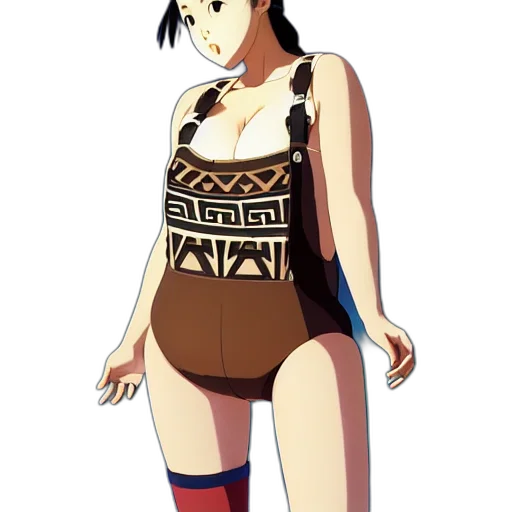 dress, staff, anime, concept art transparent PNG cut-out