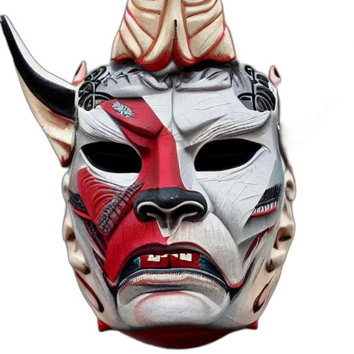 mask, face, 3d render, concept art transparent PNG cut-out