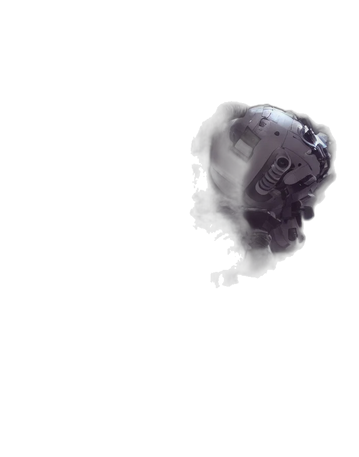 mask, face, robot, hair transparent PNG cut-out