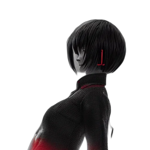 robot, mask, jacket, hair transparent PNG cut-out
