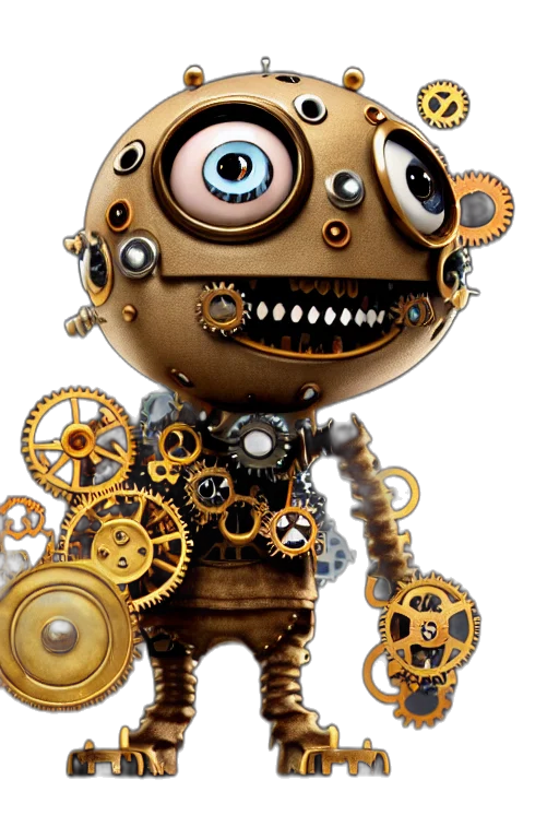 robot, staff, jewelry, mask transparent PNG cut-out