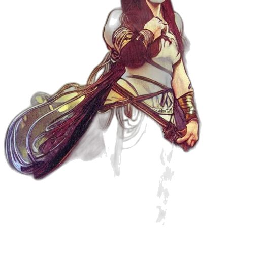 staff, sword, dress, dragon transparent PNG cut-out