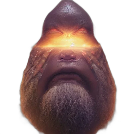 face, creature, mask, hair transparent PNG cut-out