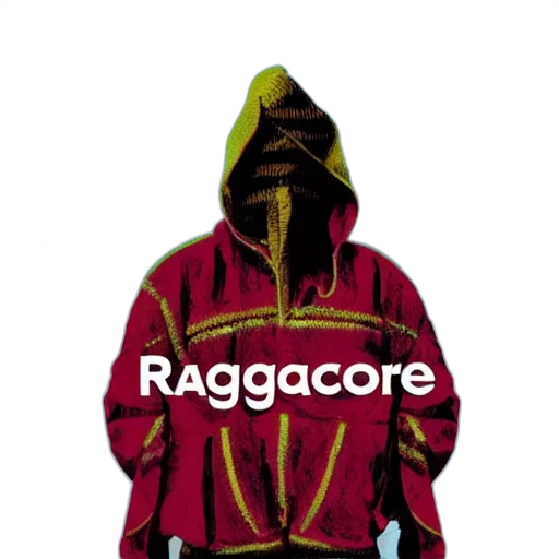 jacket, vaporwave, 3d render, red transparent PNG cut-out