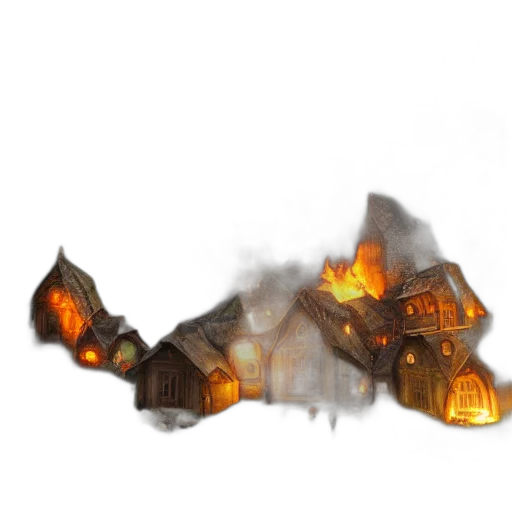 building, concept art, fantasy art, 3d render transparent PNG cut-out