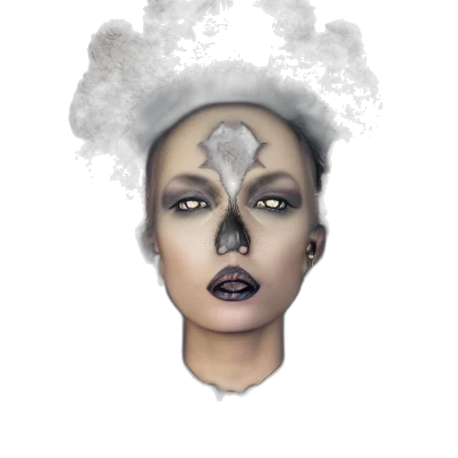 mask, face, crown, fantasy art transparent PNG cut-out