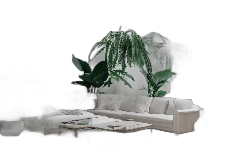 furniture, 3d render, photorealistic, concept art transparent PNG cut-out