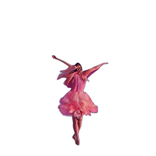 dress, flower, umbrella, creature transparent PNG cut-out